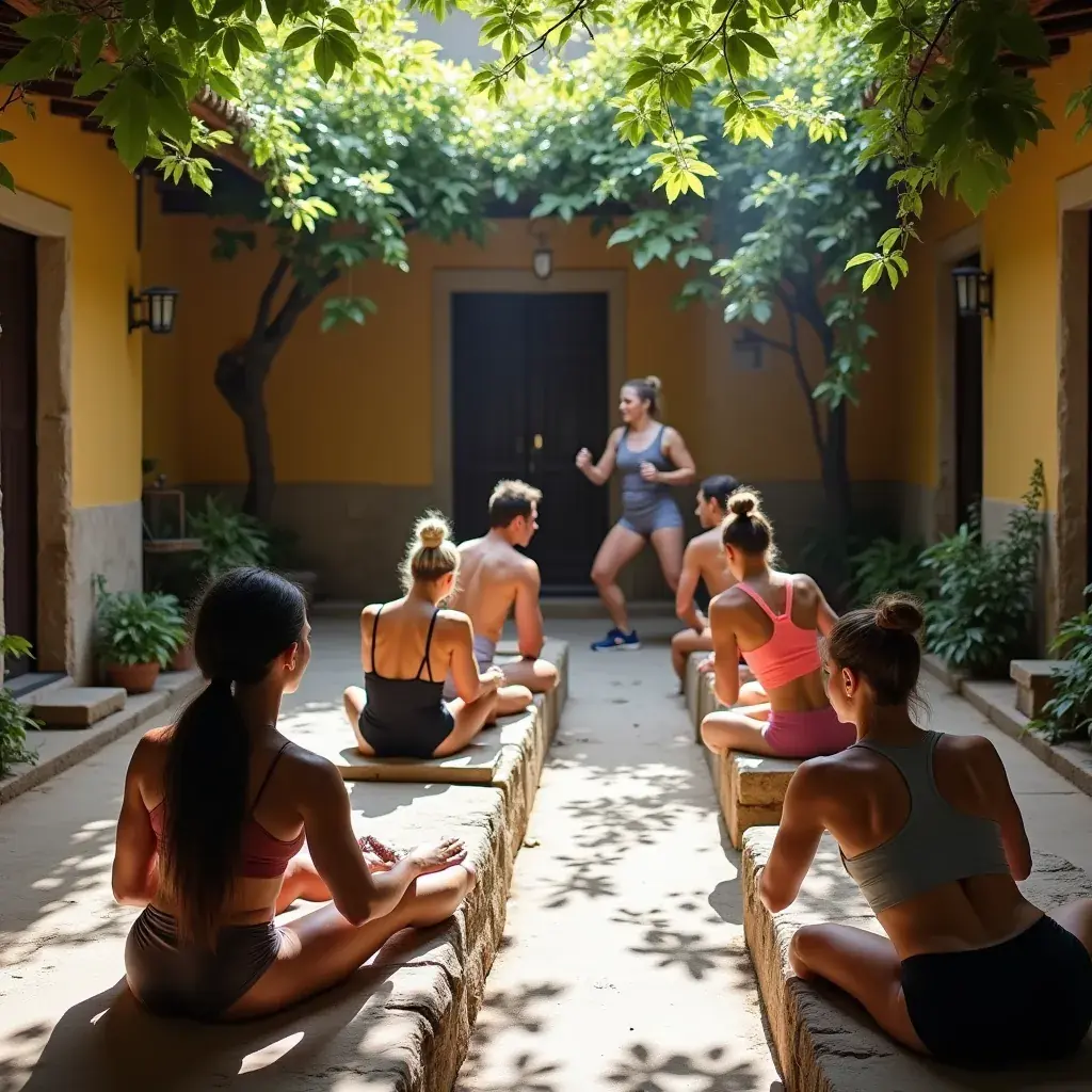 Hombre realizando dominadas en una barra de ejercicios en un gimnasio.